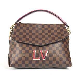 LOUIS VUITTON Authentic Brown Damier Canvas Shoulder Bag